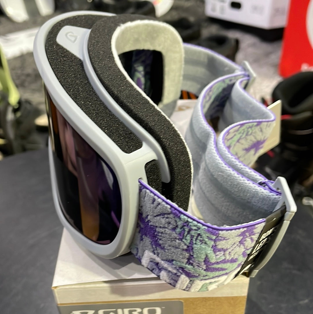 Snow Goggles MOXIE GIRO Grey Botanical / Ultra Black + Yellow (2X LENSE)