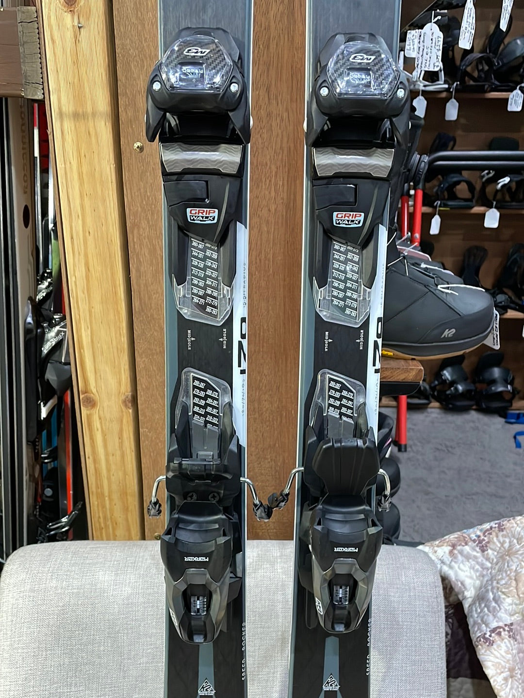 Skis K2 Konic 76, 170cm Skis & Marker Bindings Bundle