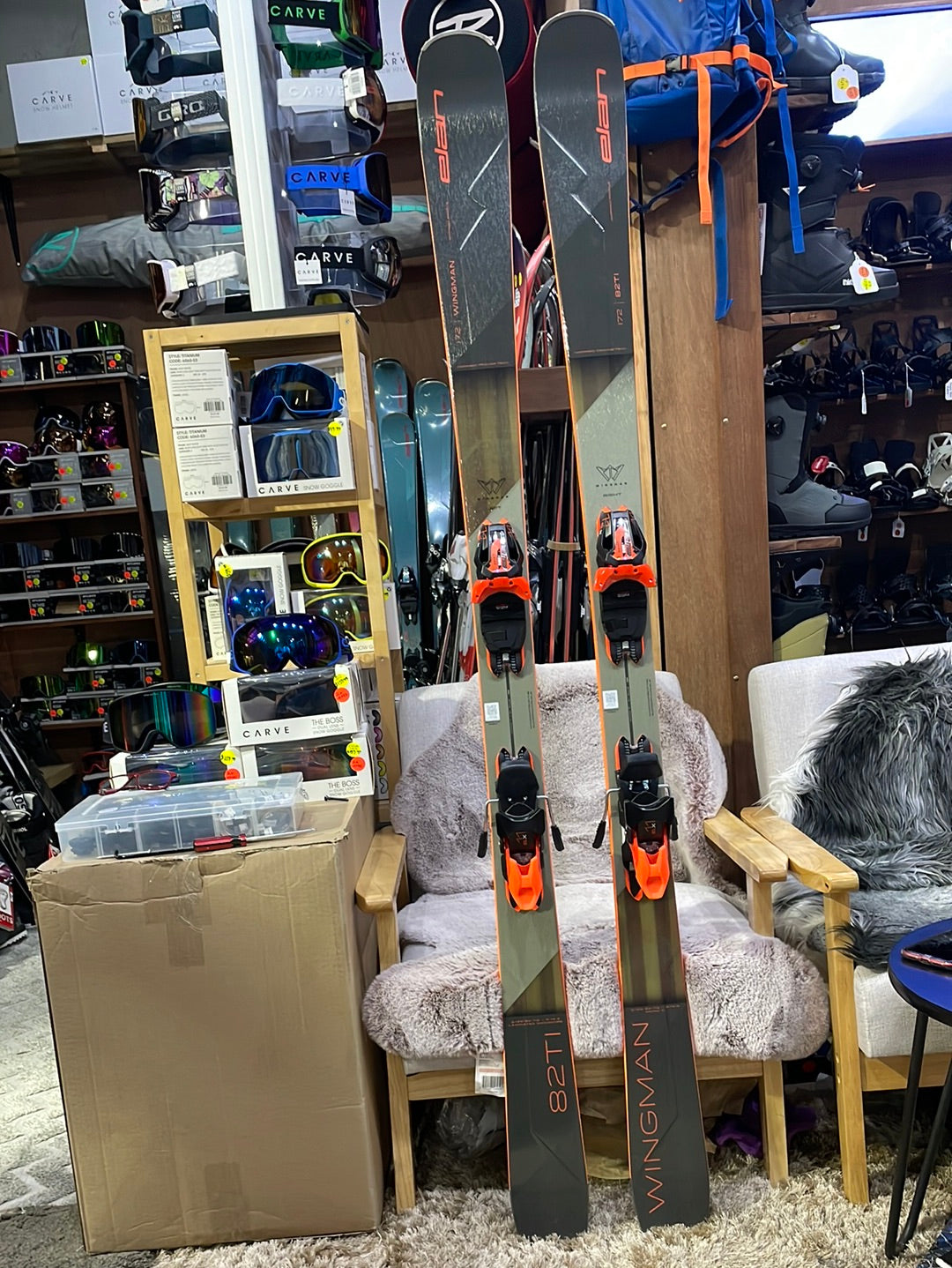 SKIS ELAN WINGMAN 82 TI PS Skis & Bindings Bundle