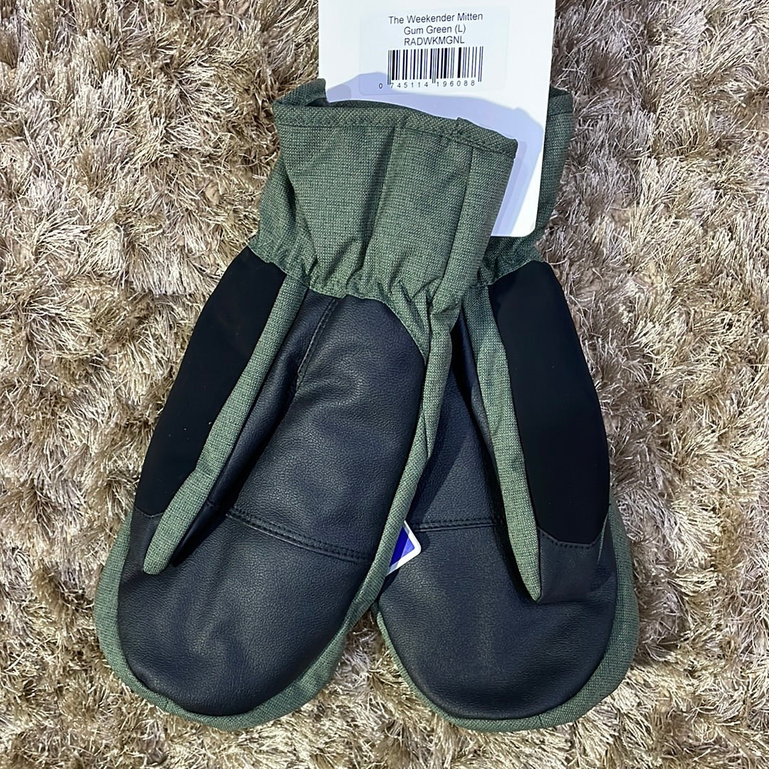 Snow Mitt RAD WEEKENDER Mitten- Gum Green