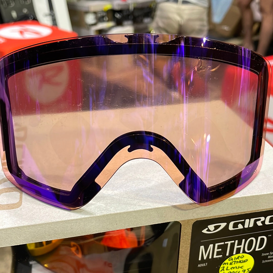 Snow Goggles METHOD GIRO Black Mono/ Vivid Jet Black + Infrared (2 x lenses)