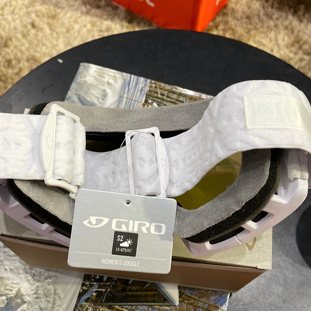 Snow Goggles DYLAN GIRO White Flake / Amber Pink + Yellow (2X LENSE)