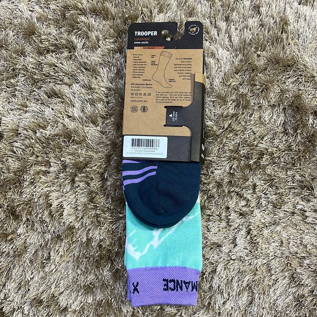 Snow Socks TROOPER XTM Adult Socks- Yucca