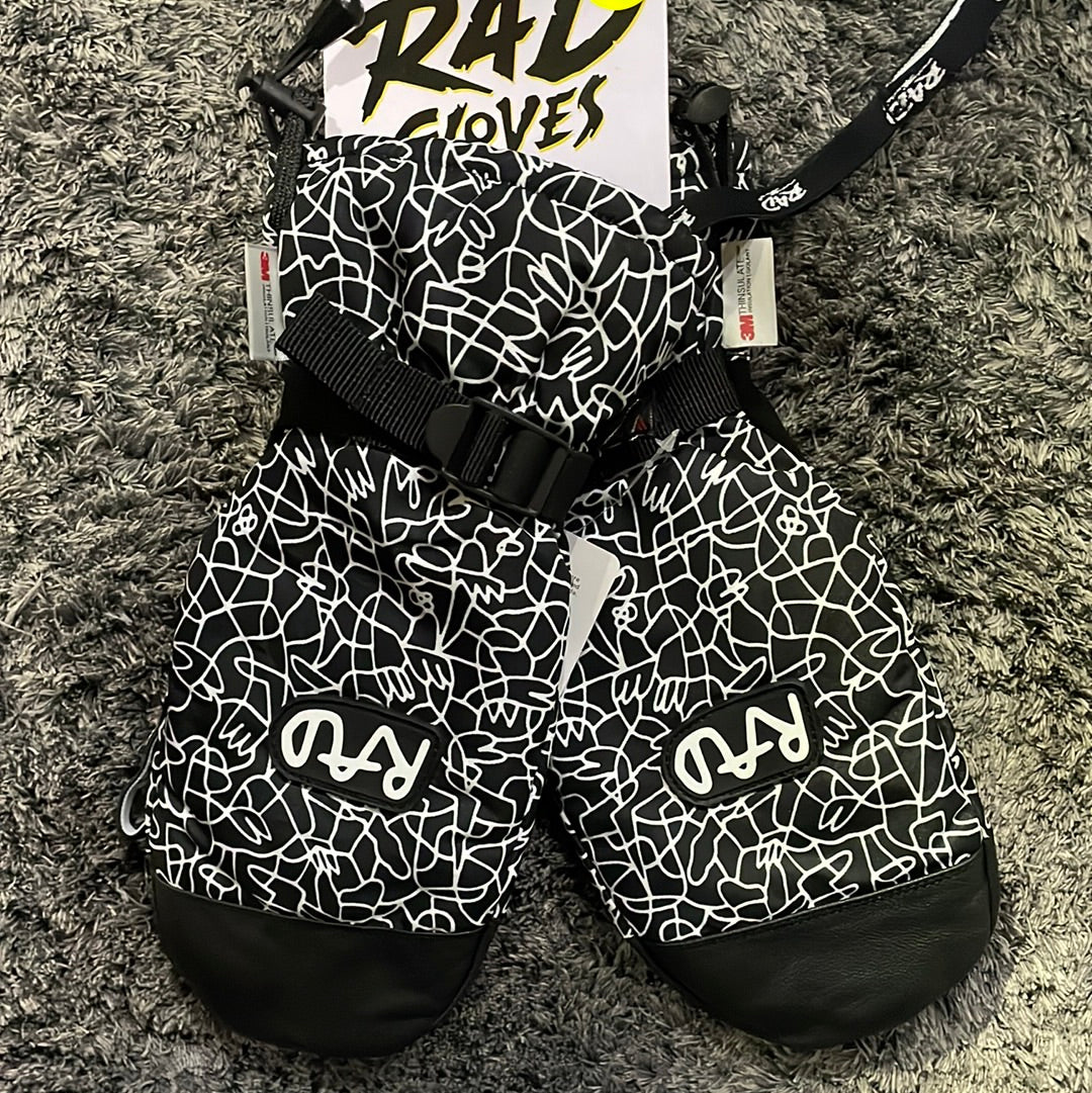 Snow Mitt RAD BEAUFORT SIDEHIT + Mitten - Black