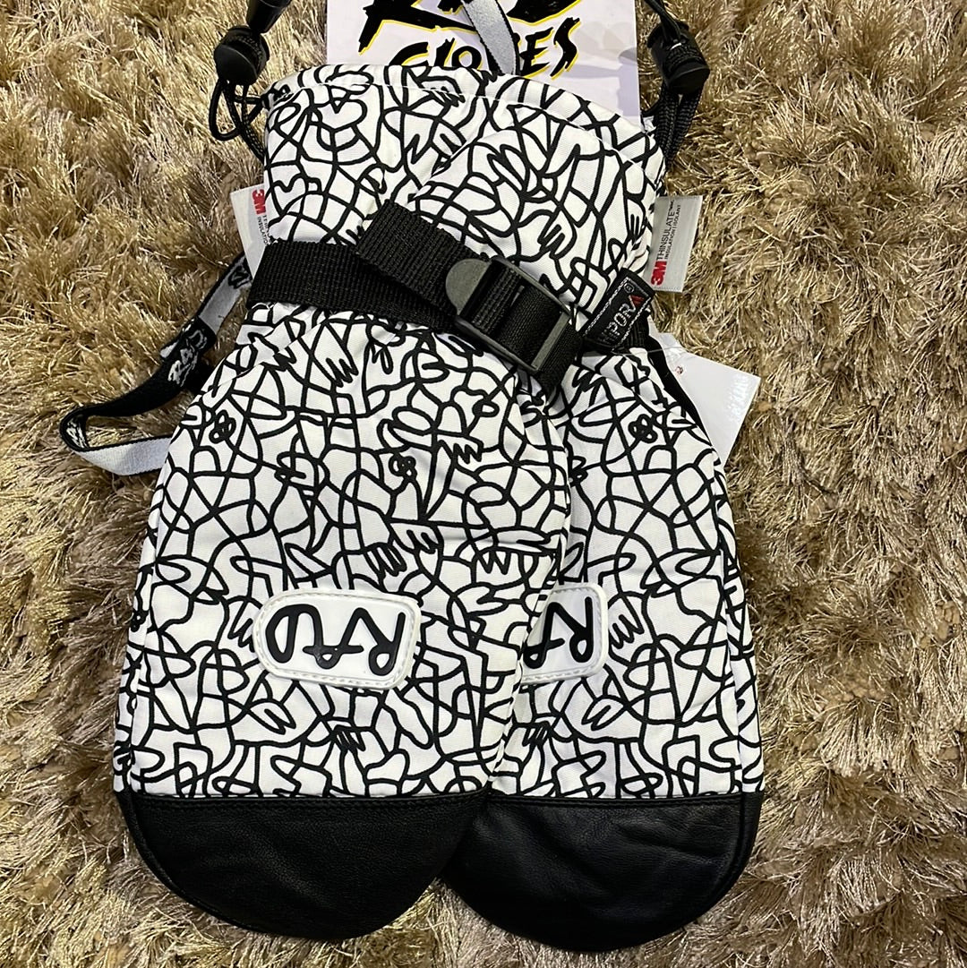 Snow Mitt RAD BEAUFORT SIDEHIT + Mitten - White