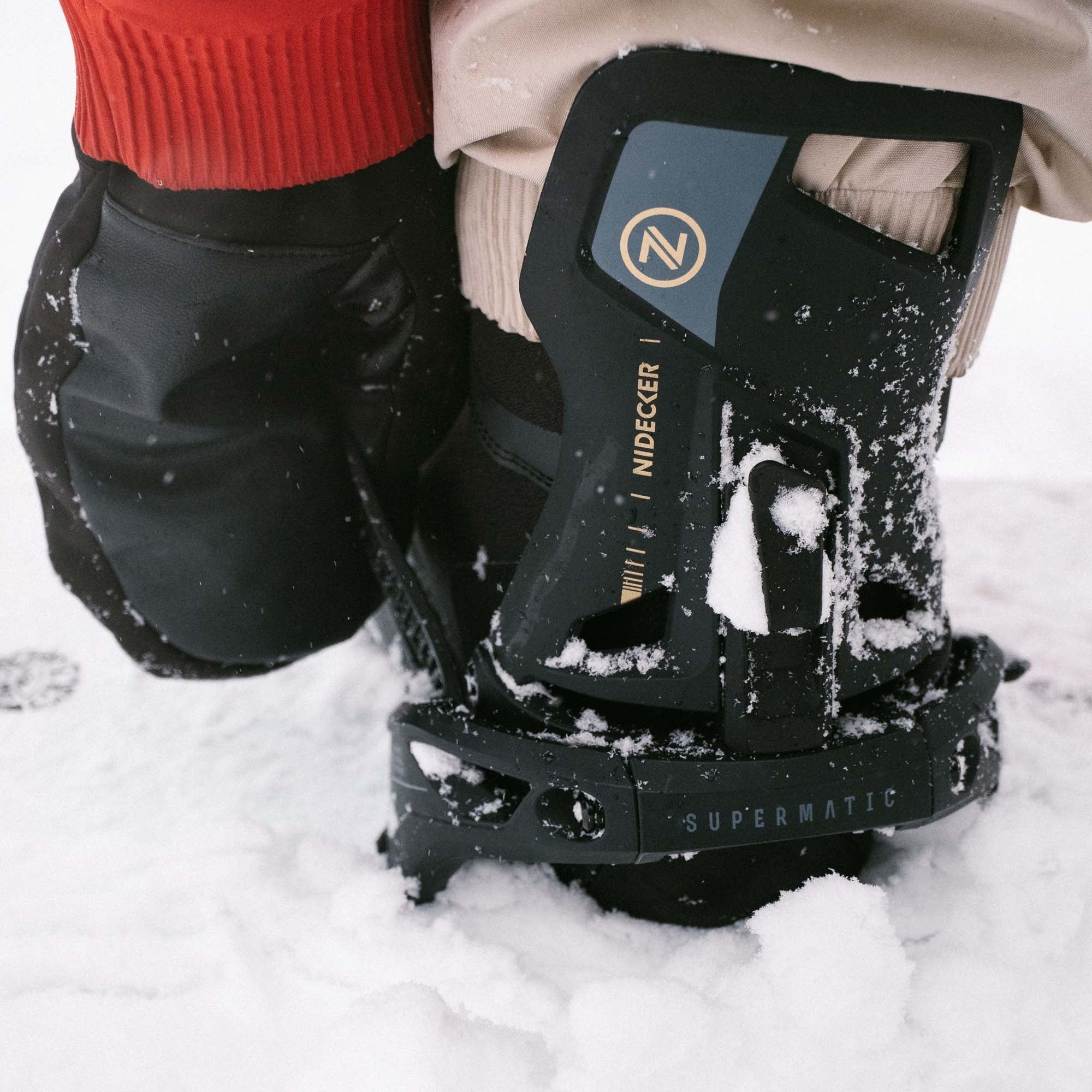 Snowboard Bindings Nidecker SUPERMATIC Black - NEW 2026