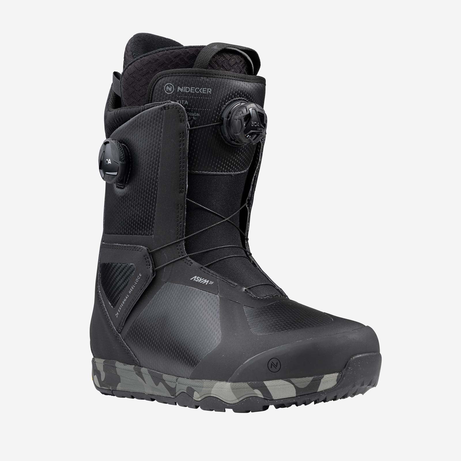Snowboard Boots KITA NIDECKER, Mens- Black