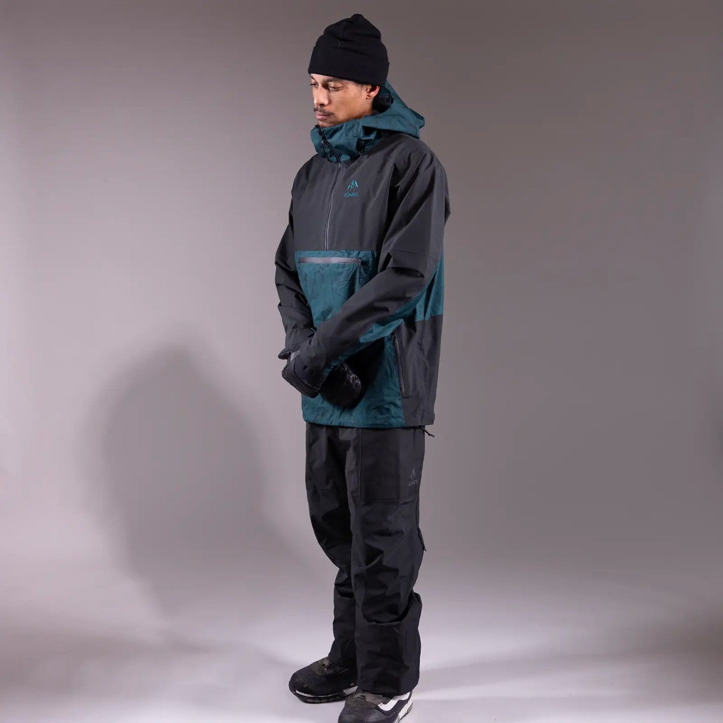 Snow Jacket JONES Mountain Surf Mens Anorak, Pacific Teal 2025