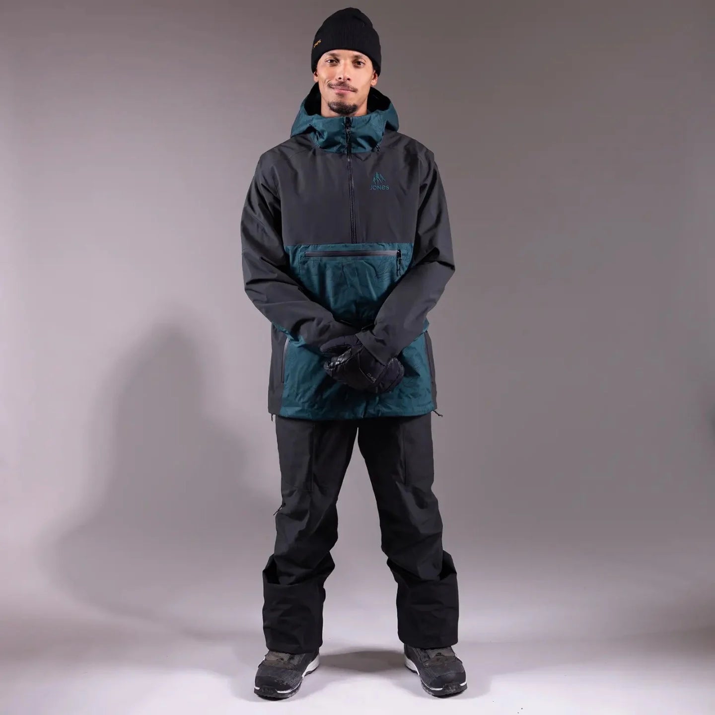 Snow Jacket JONES Mountain Surf Mens Anorak, Pacific Teal 2025