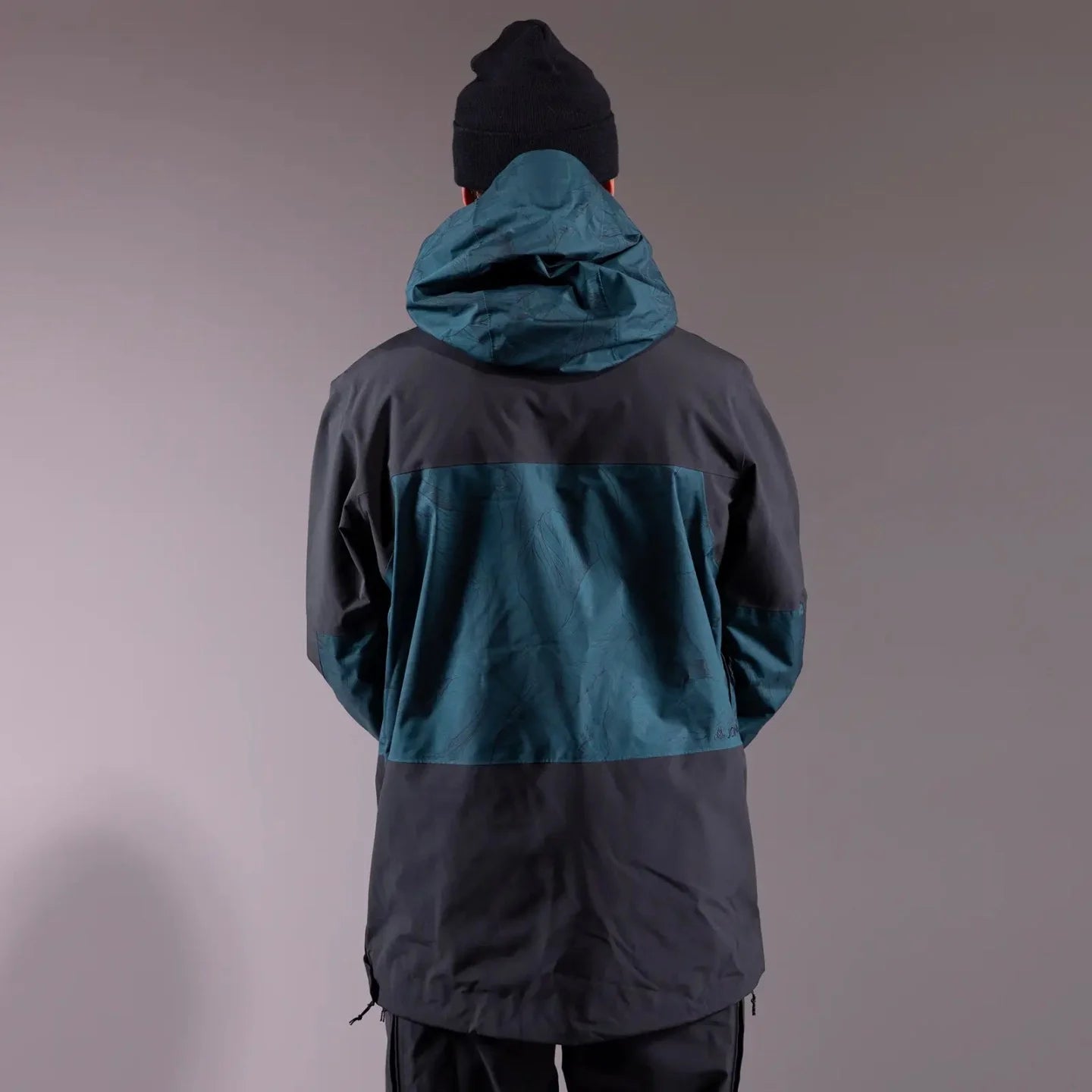 Snow Jacket JONES Mountain Surf Mens Anorak, Pacific Teal 2025