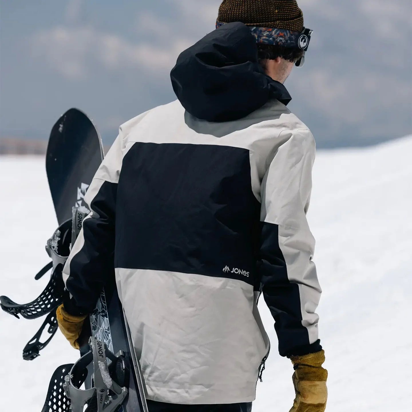 Snow Jacket JONES Mountain Surf Mens Anorak, Smoke Grey 2025