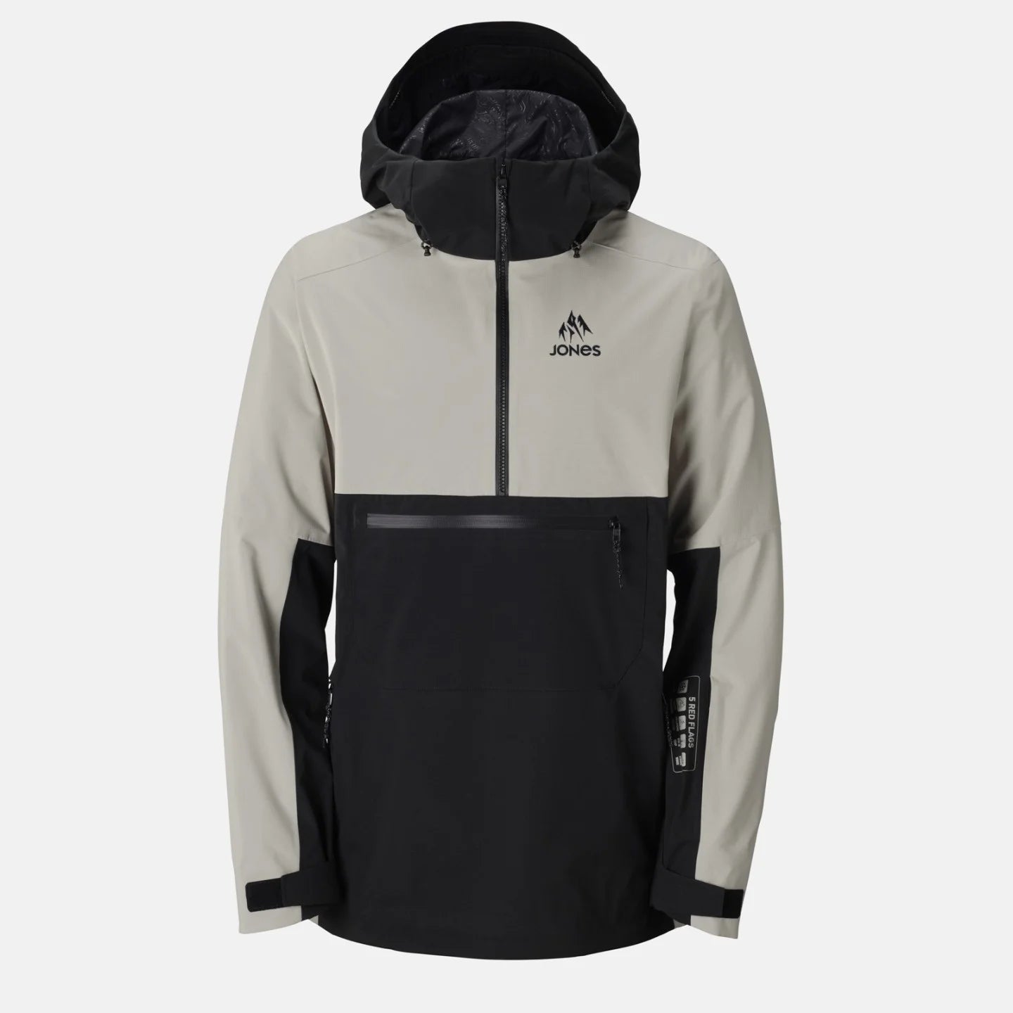 Snow Jacket JONES Mountain Surf Mens Anorak, Smoke Grey 2025