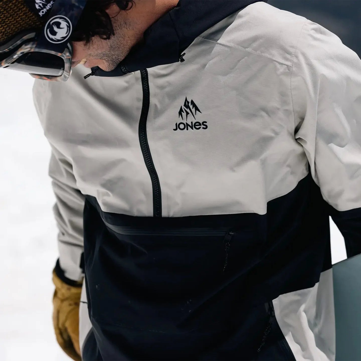 Snow Jacket JONES Mountain Surf Mens Anorak, Smoke Grey 2025