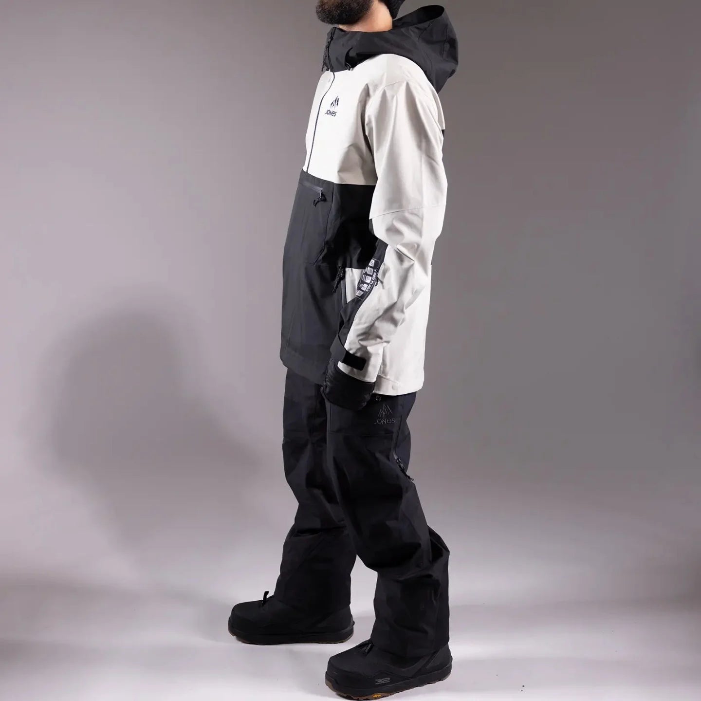 Snow Jacket JONES Mountain Surf Mens Anorak, Smoke Grey 2025