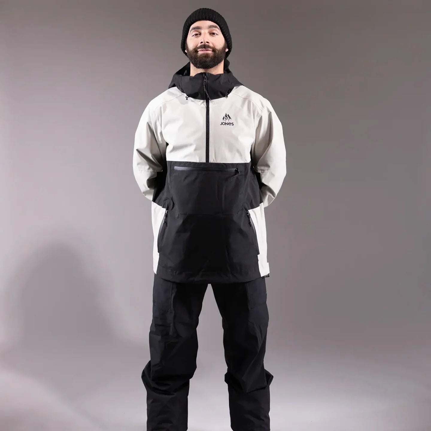 Snow Jacket JONES Mountain Surf Mens Anorak, Smoke Grey 2025