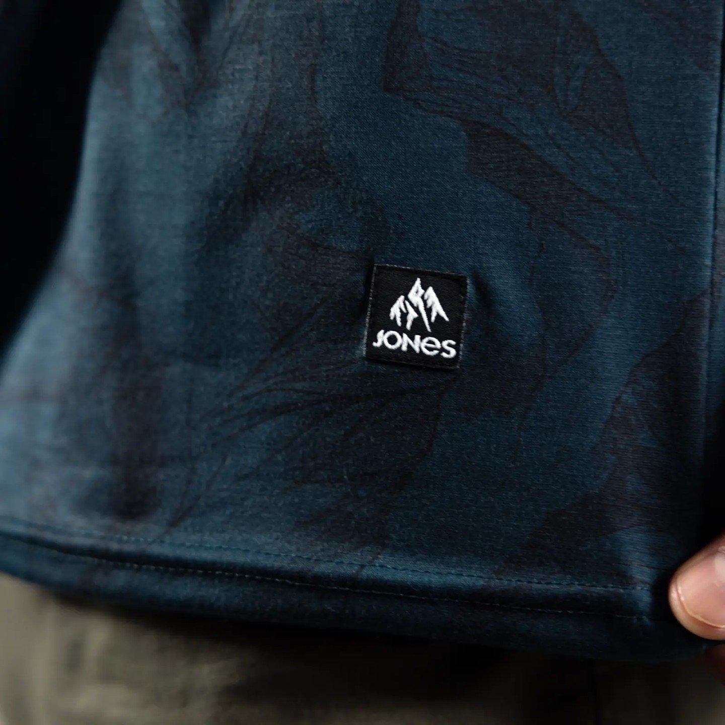 JONES Men's Recycled Long Sleeve Tech Tee- Base Layers- Pacific Teal