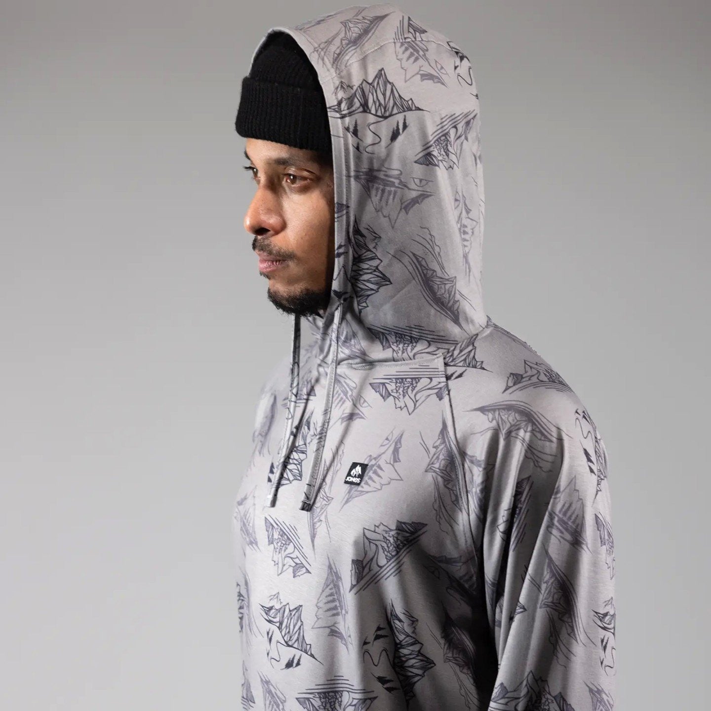 JONES Men's Shastarama Recycled Tech Hoodie- Smoke Grey