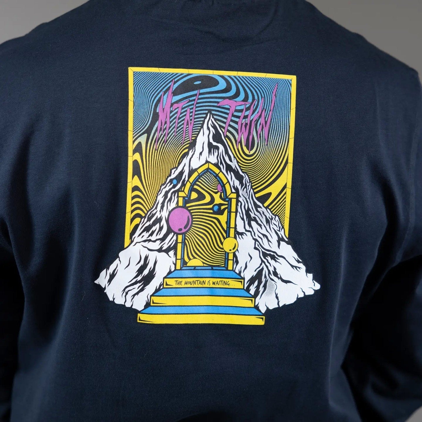 JONES Men's MTN Twin Organic Cotton Long Sleeve Tee- Stealth Black