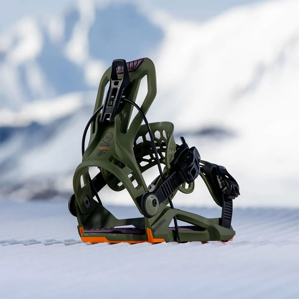 Snowboard Bindings FLOW FENIX- Green 2025