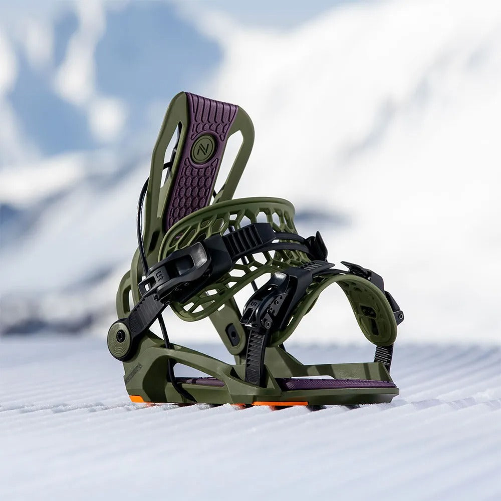 Snowboard Bindings FLOW FENIX- Green 2025