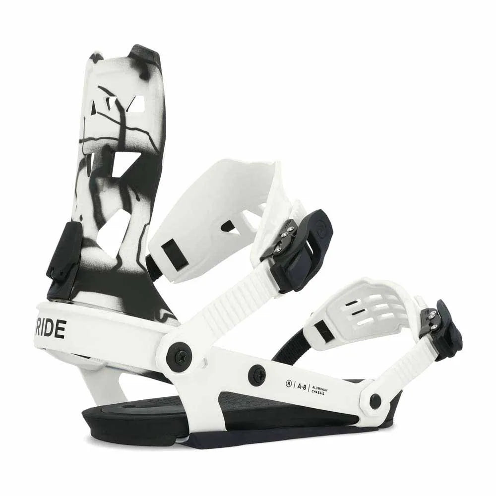 Snowboard Bindings A-8 RIDE , White