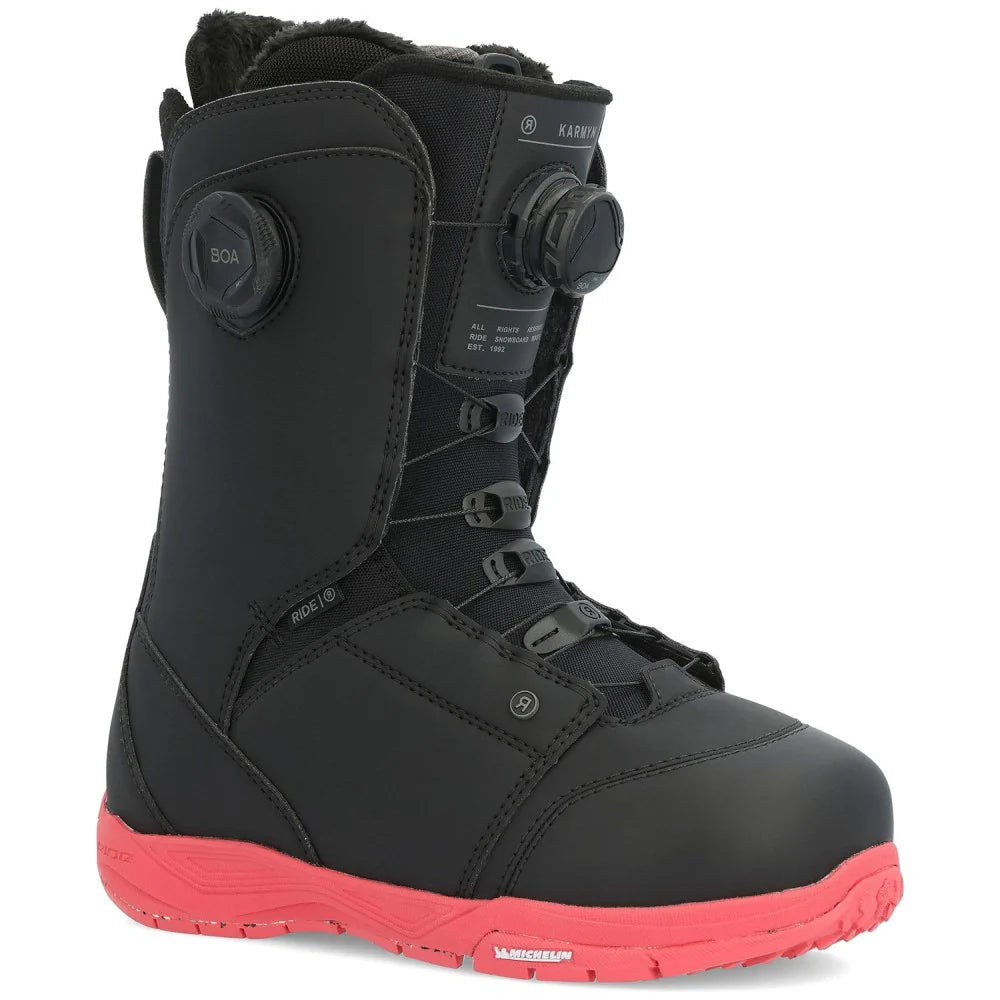Snowboard Boots RIDE KARMYN ZONAL, Womens- Black & Pink