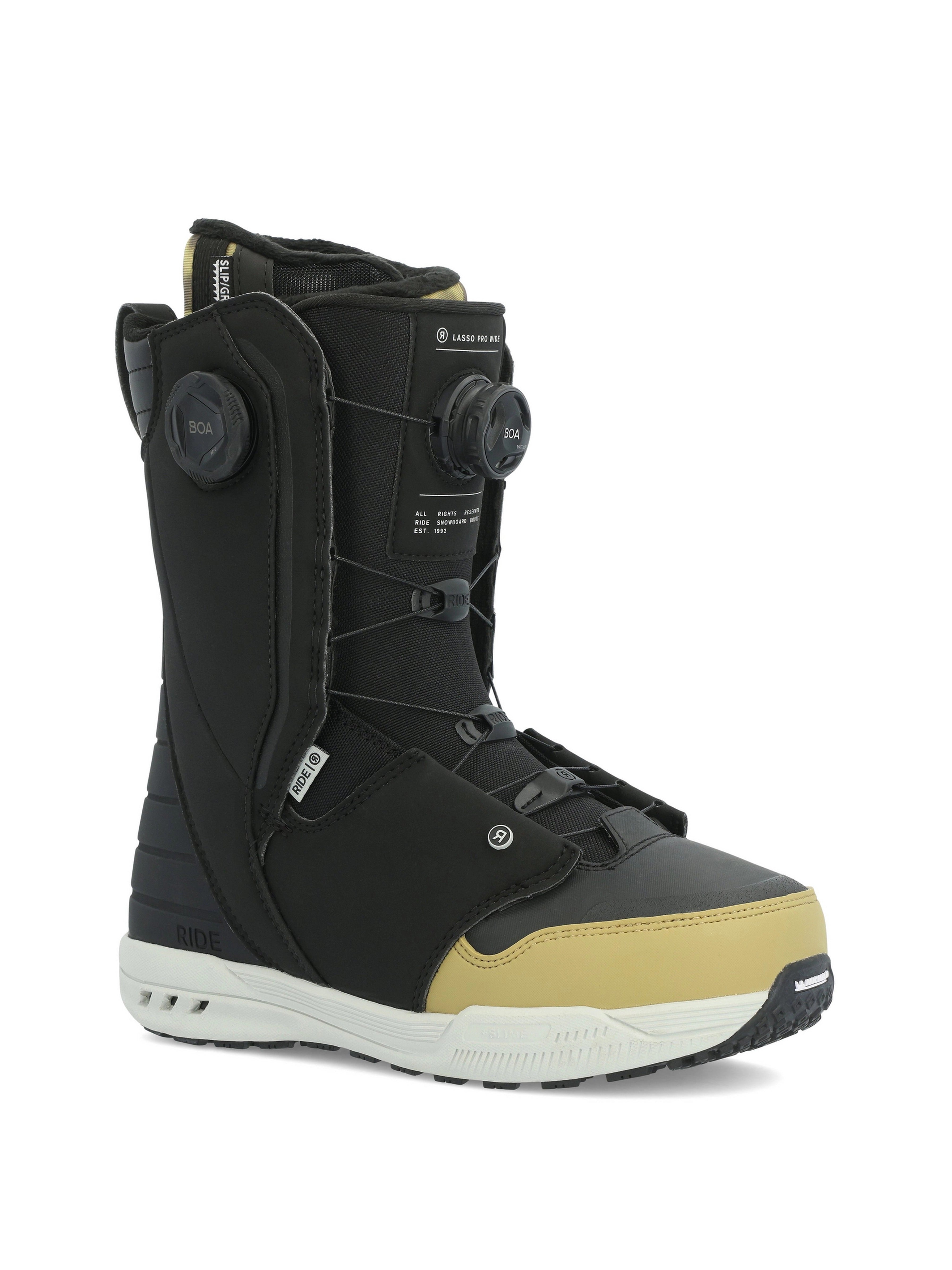 Snowboard Boots RIDE LASSO PRO WIDE DOUBLE BOA, Black