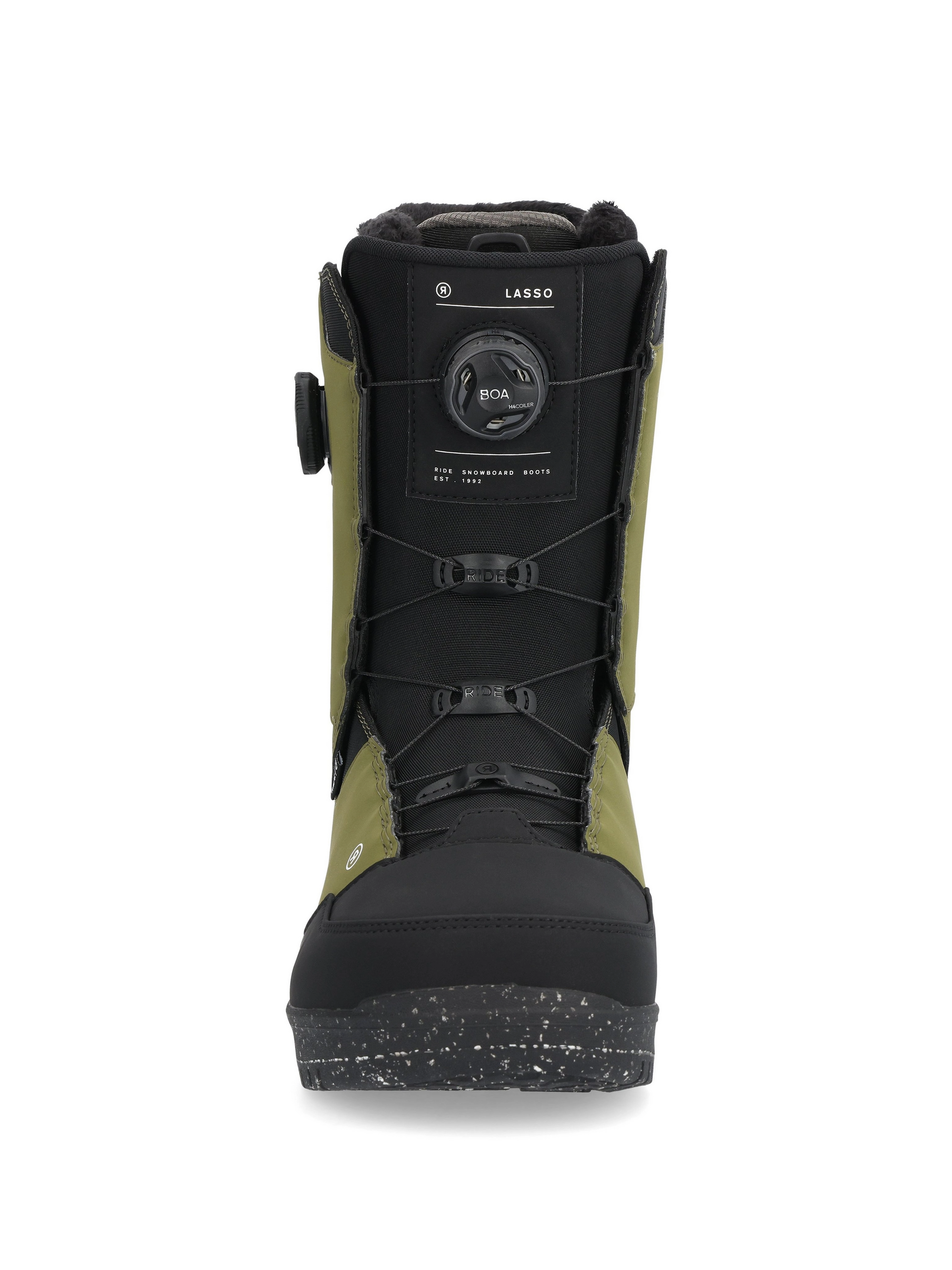 Snowboard Boots RIDE LASSO BOA, Olive 2025