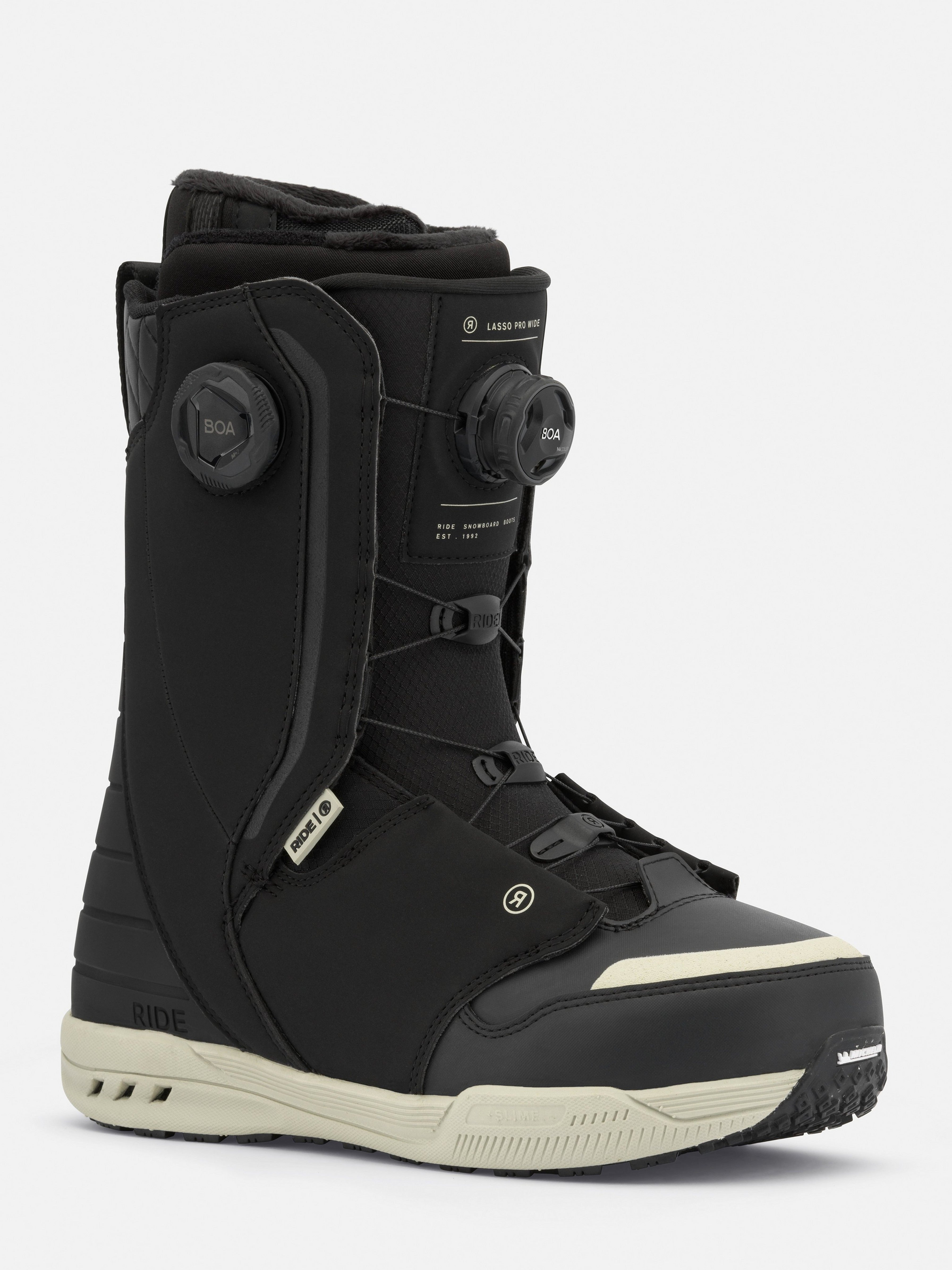 Snowboard Boots RIDE LASSO PRO Wide, Double Boa, Black 2026