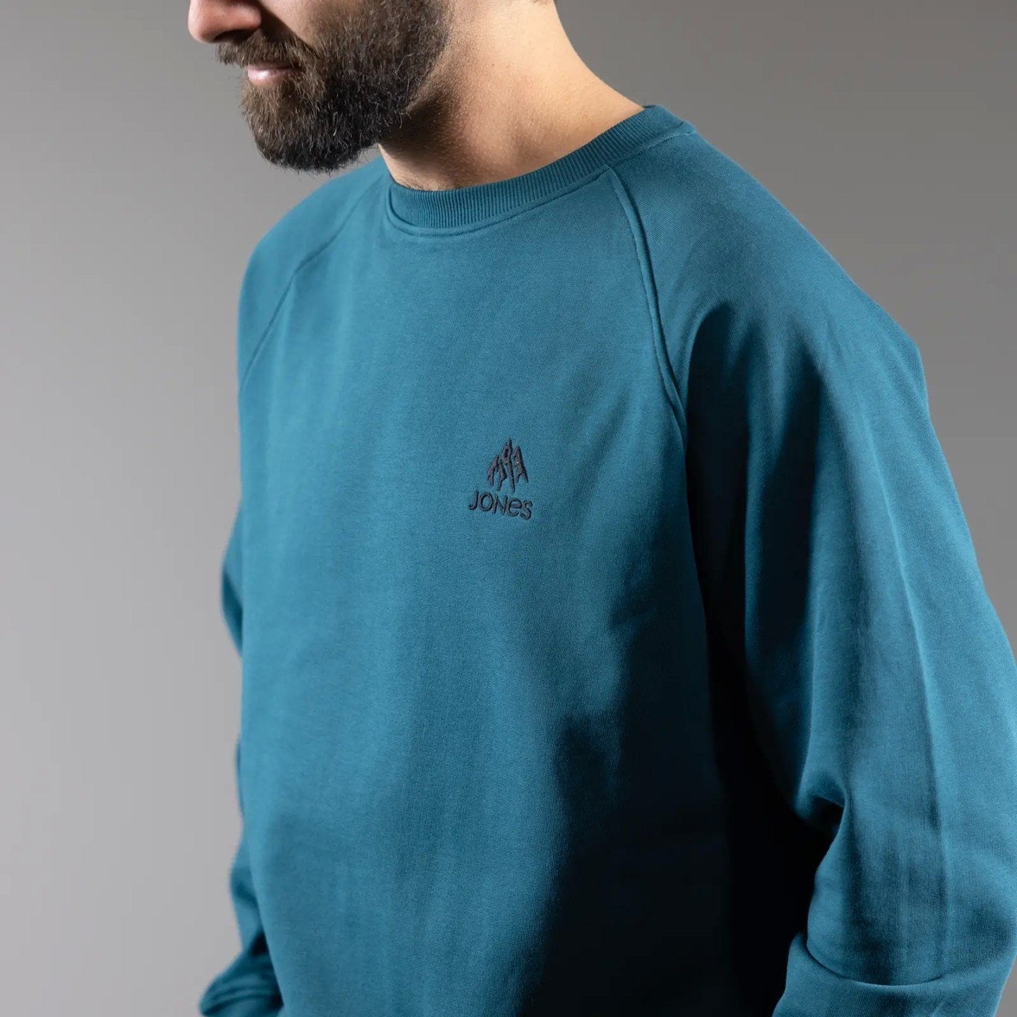 JONES Men's Sierra Organic Cotton Sweatshirt- Pacific Teal