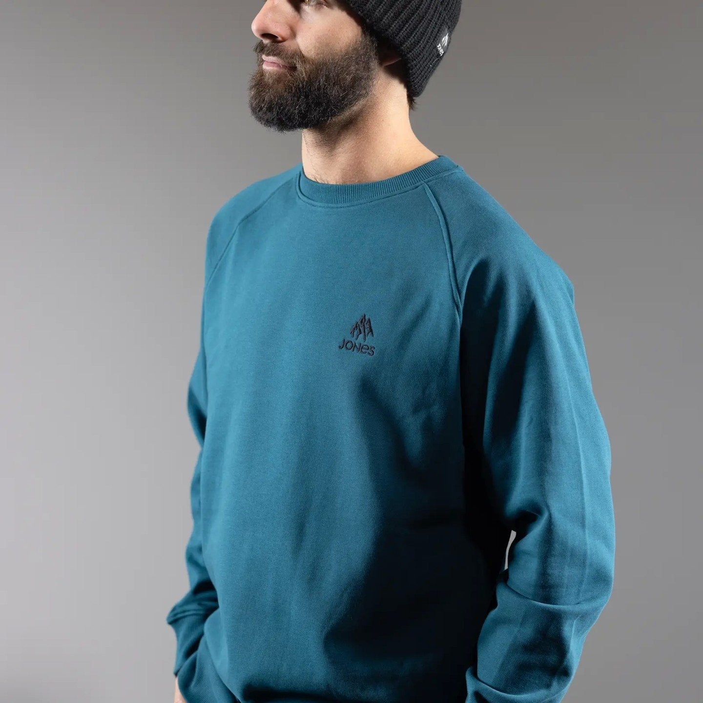 JONES Men's Sierra Organic Cotton Sweatshirt- Pacific Teal