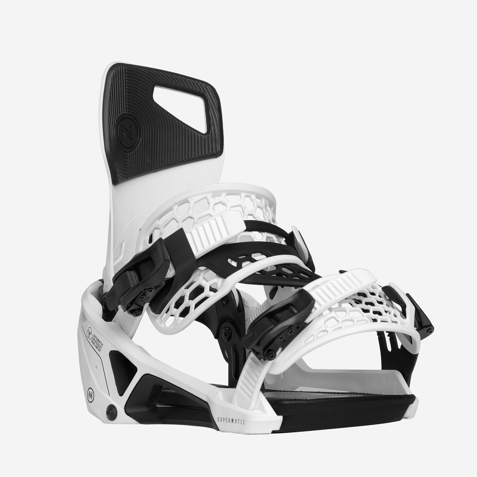 Snowboard Bindings Nidecker SUPERMATIC Bindings - White 2026