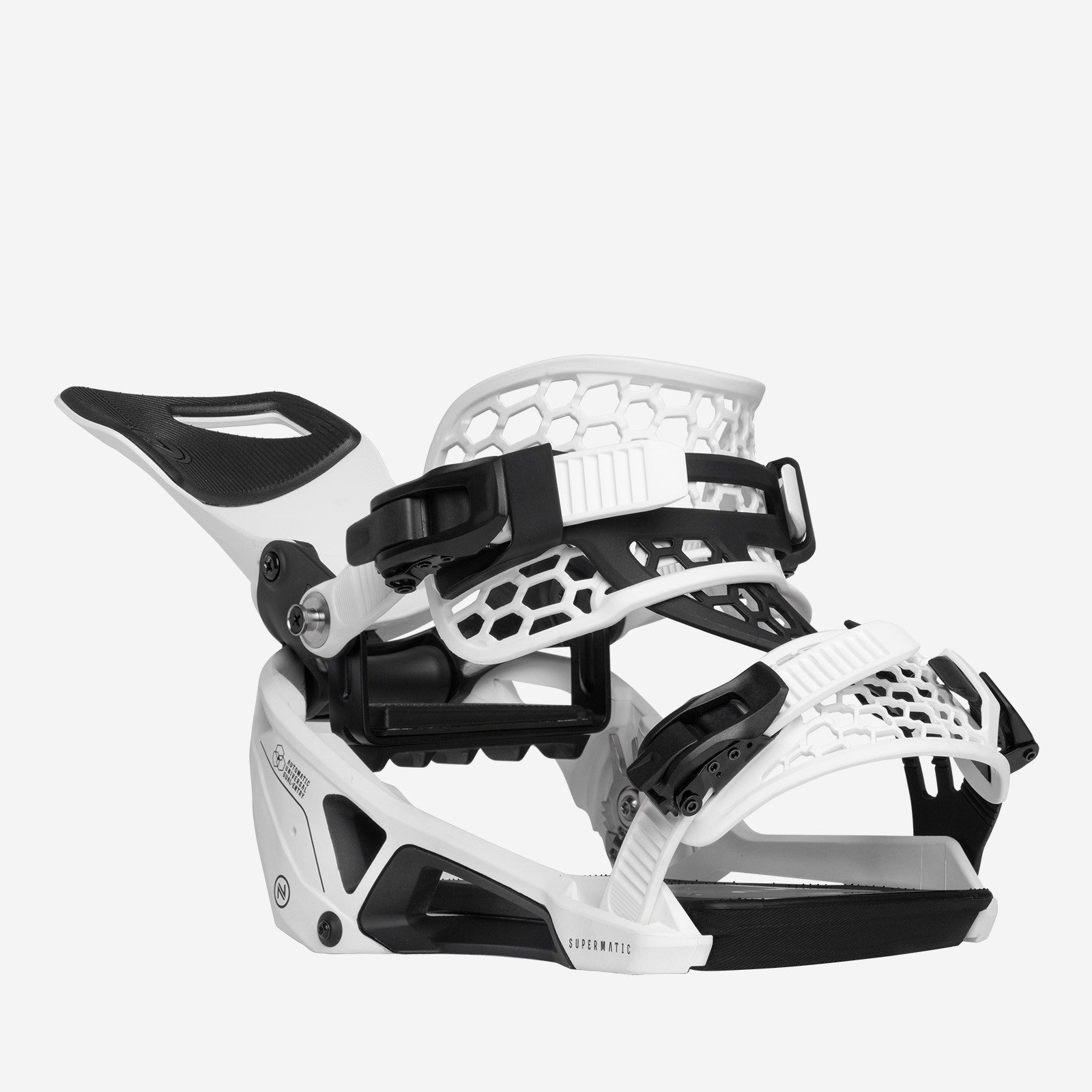 Snowboard Bindings Nidecker SUPERMATIC Bindings - White 2026
