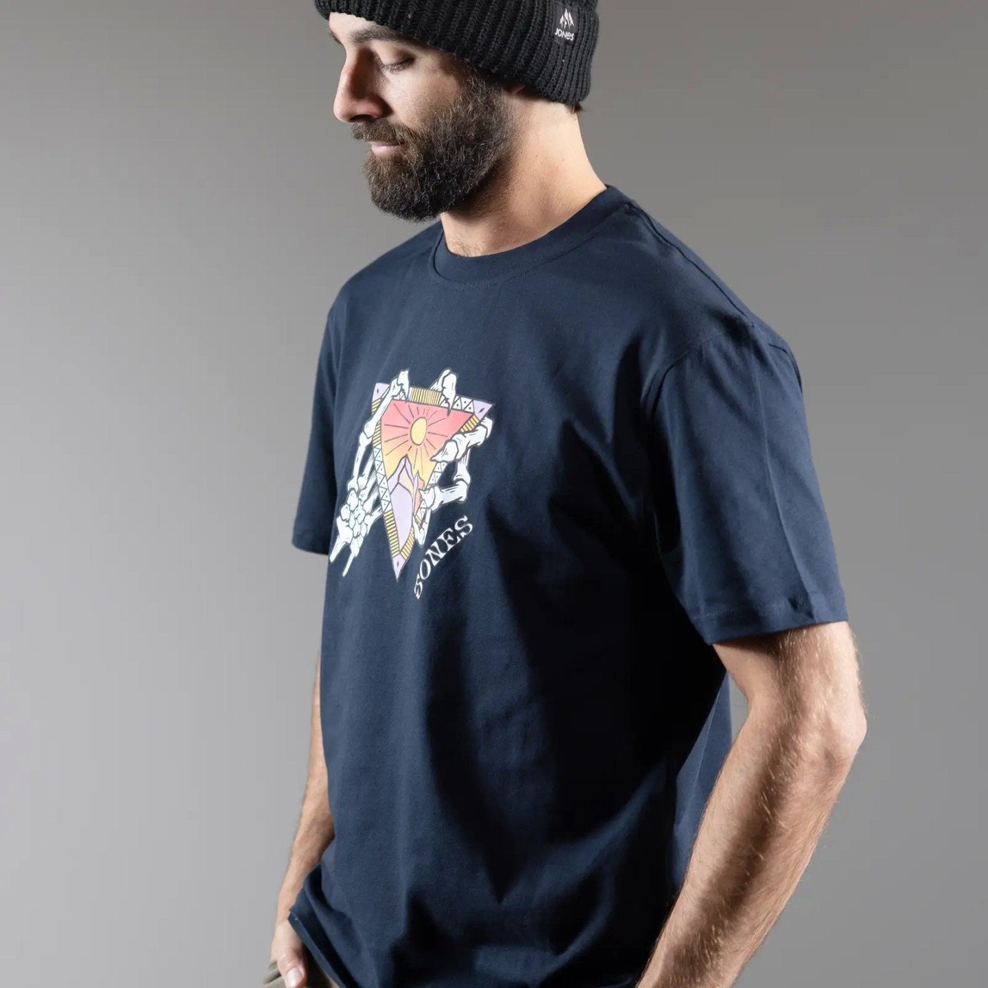 JONES Men's Tweaker Organic Cotton Tee- Stealth Black