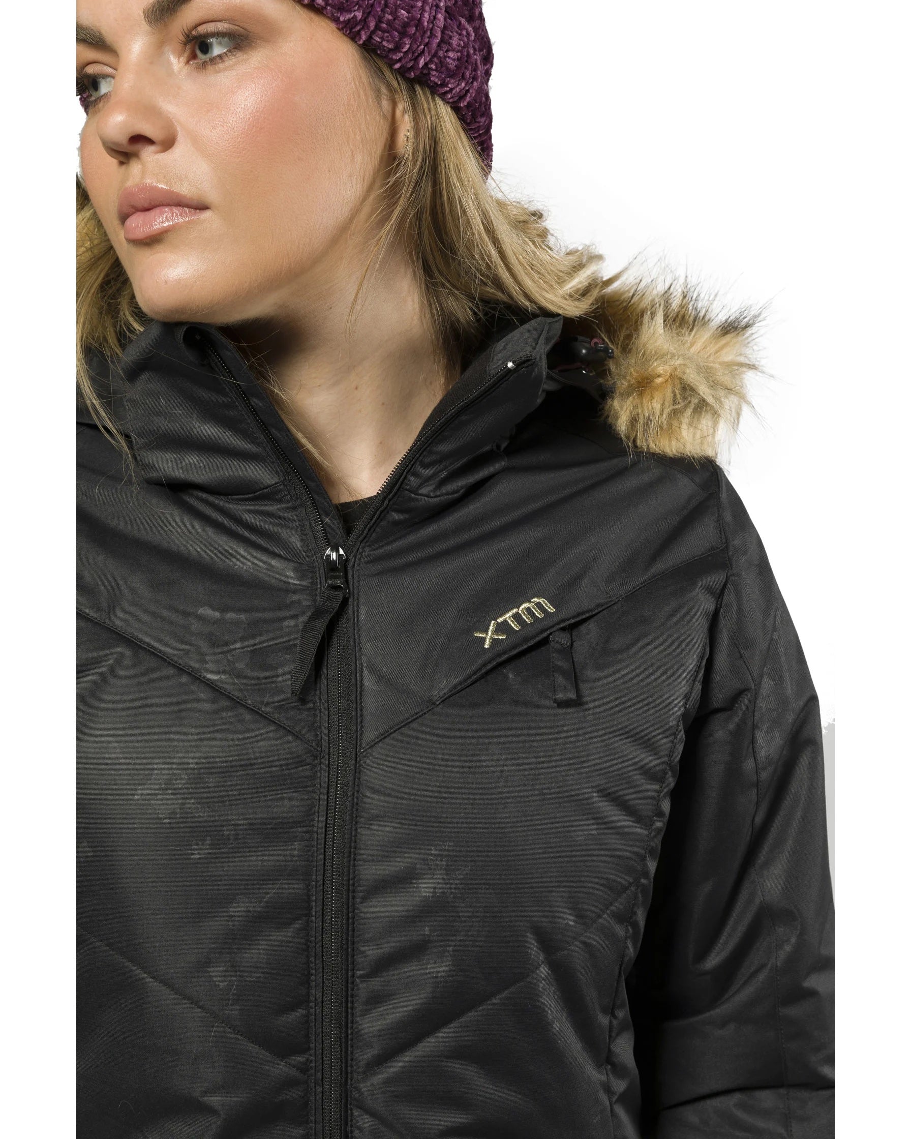 Snow Jacket XTM Pia Ladies Black Floral